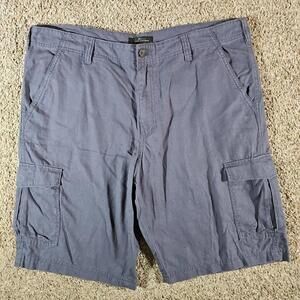 Marc Anthony Sz 40 Linen Blue Gray Shorts